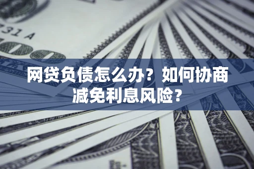 北京网贷负债怎么办？如何协商减免利息风险？