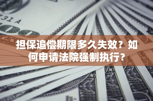 北京担保追偿期限多久失效？如何申请法院强制执行？