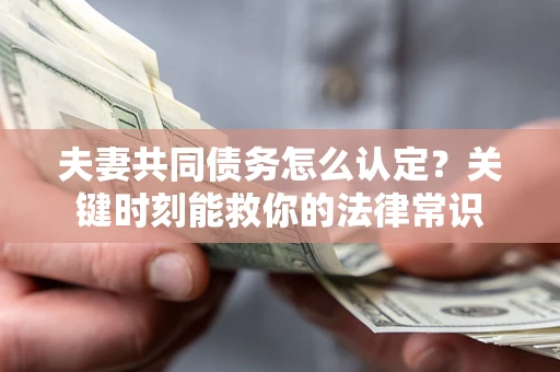 北京夫妻共同债务怎么认定？关键时刻能救你的法律常识