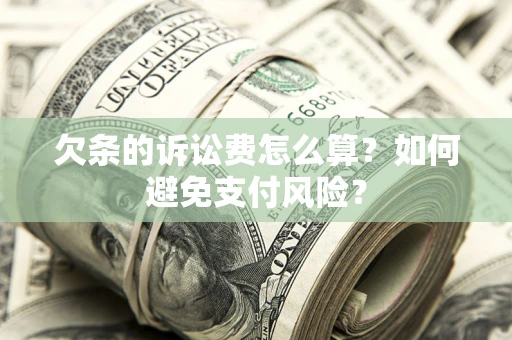 北京欠条的诉讼费怎么算？如何避免支付风险？
