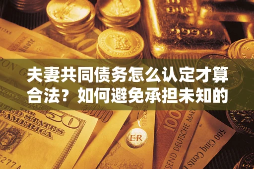 北京夫妻共同债务怎么认定才算合法？如何避免承担未知的债务风险？