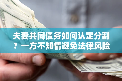 北京夫妻共同债务如何认定分割？一方不知情避免法律风险必看！